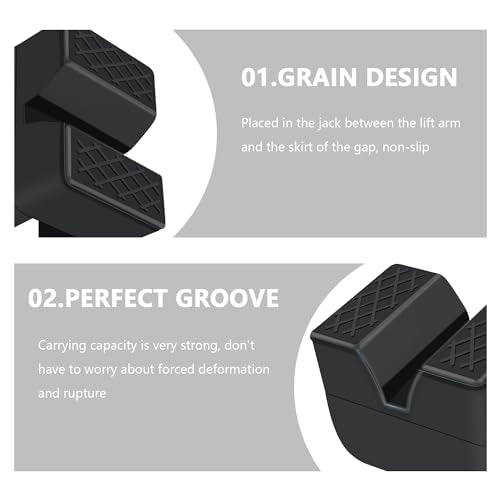 Slotted Rubber Car Jack Stand Pads W888373