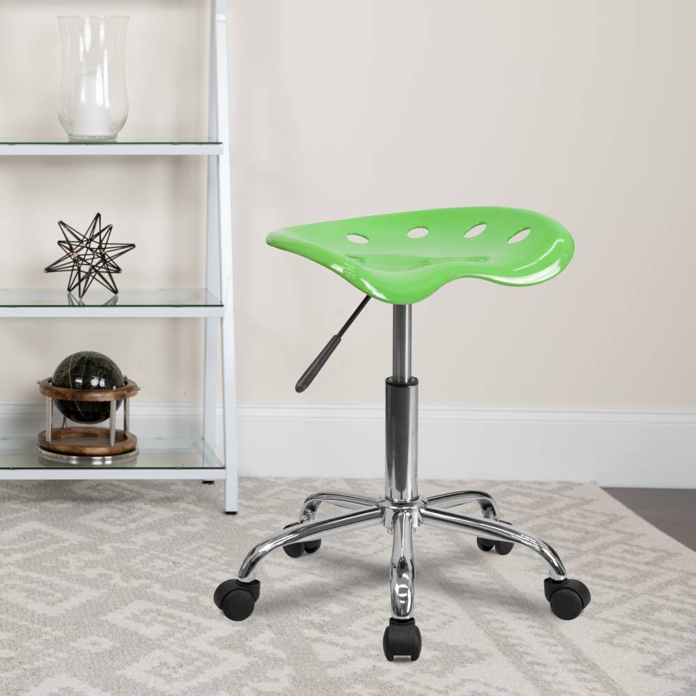 Nautical Blue Tractor Seat Chrome Stool J822207