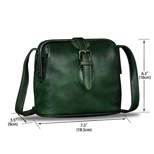 Genuine Leather Crossbody Bag Small Satchel Vintage Mini Purse F954846