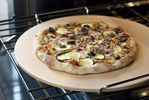 Round Pizza Stone with Wire Frame T685