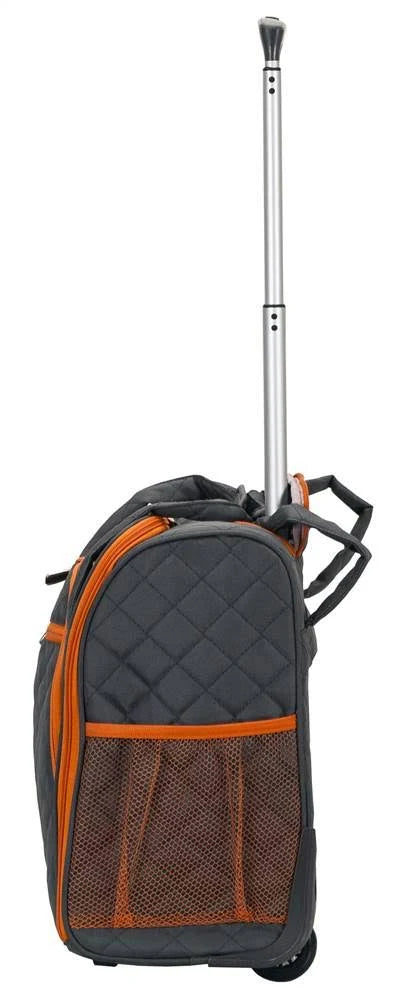 Charcoal Wheeled Underseat Carry-On W87824