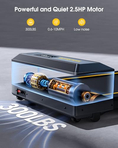 2 in 1 Folding Treadmill, 2.5HP Under Desk Treadmill with Dual LED Display X589910