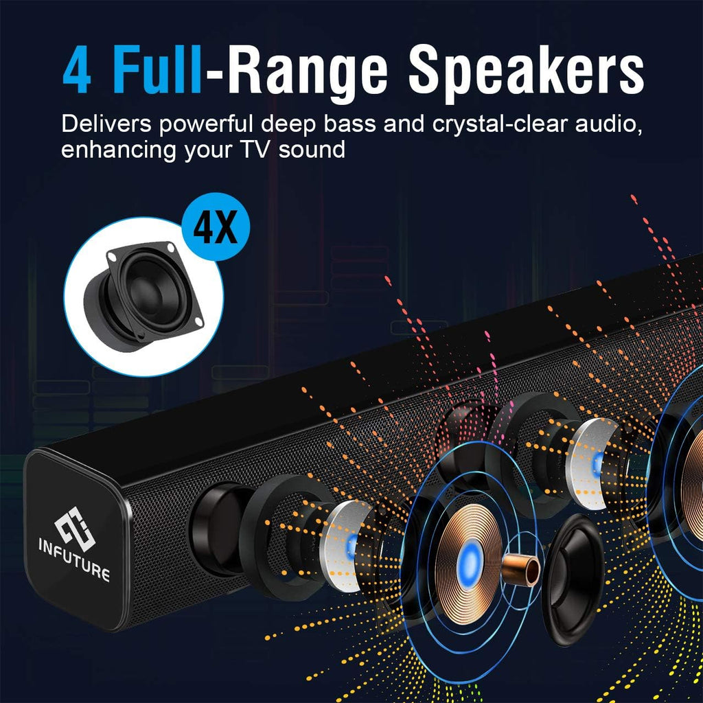 29-Inch TV Sound Bar with Subwoofer, Bluetooth 5.0 Speakers R779