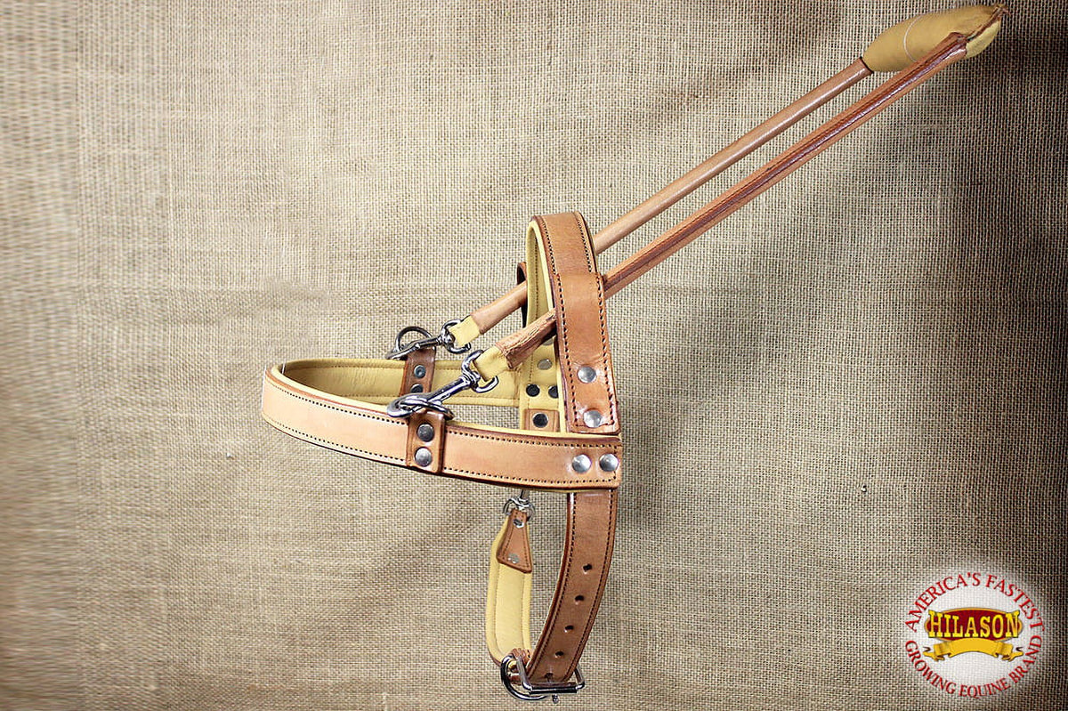 Tan Padded Genuine Leather Guide Dog Harness K516
