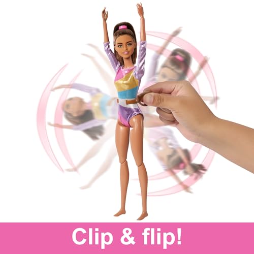 Blonde Gymnast Fashion Doll Playset with Balance Beam U589