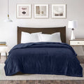 Heated Electric King Size Velvet Blanket with Dual Control Q55559