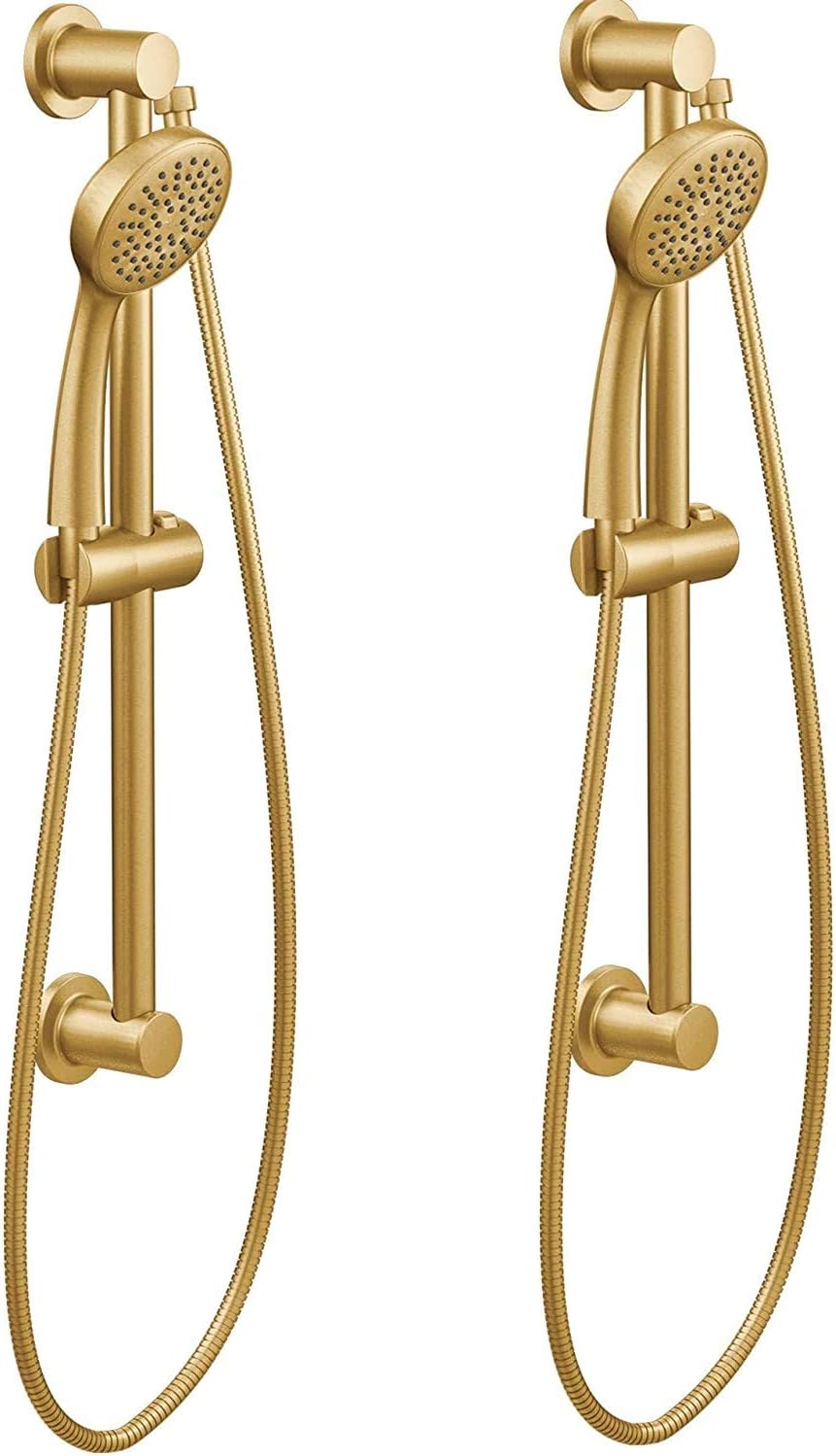Brushed Nickel Handheld Shower with Slide Bar and Hose S63824