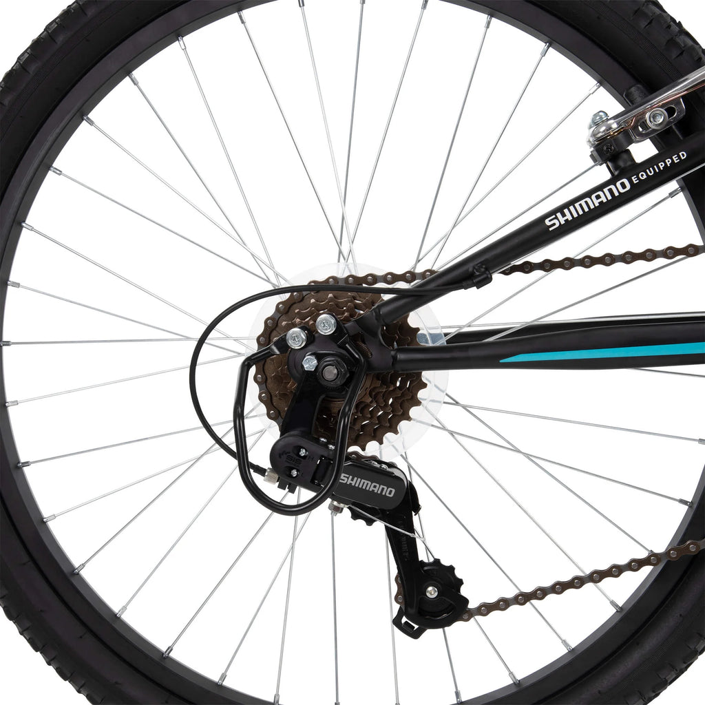 24 Trail Runner Girls Full Suspension Mountain Bikes Teal Blue D137313