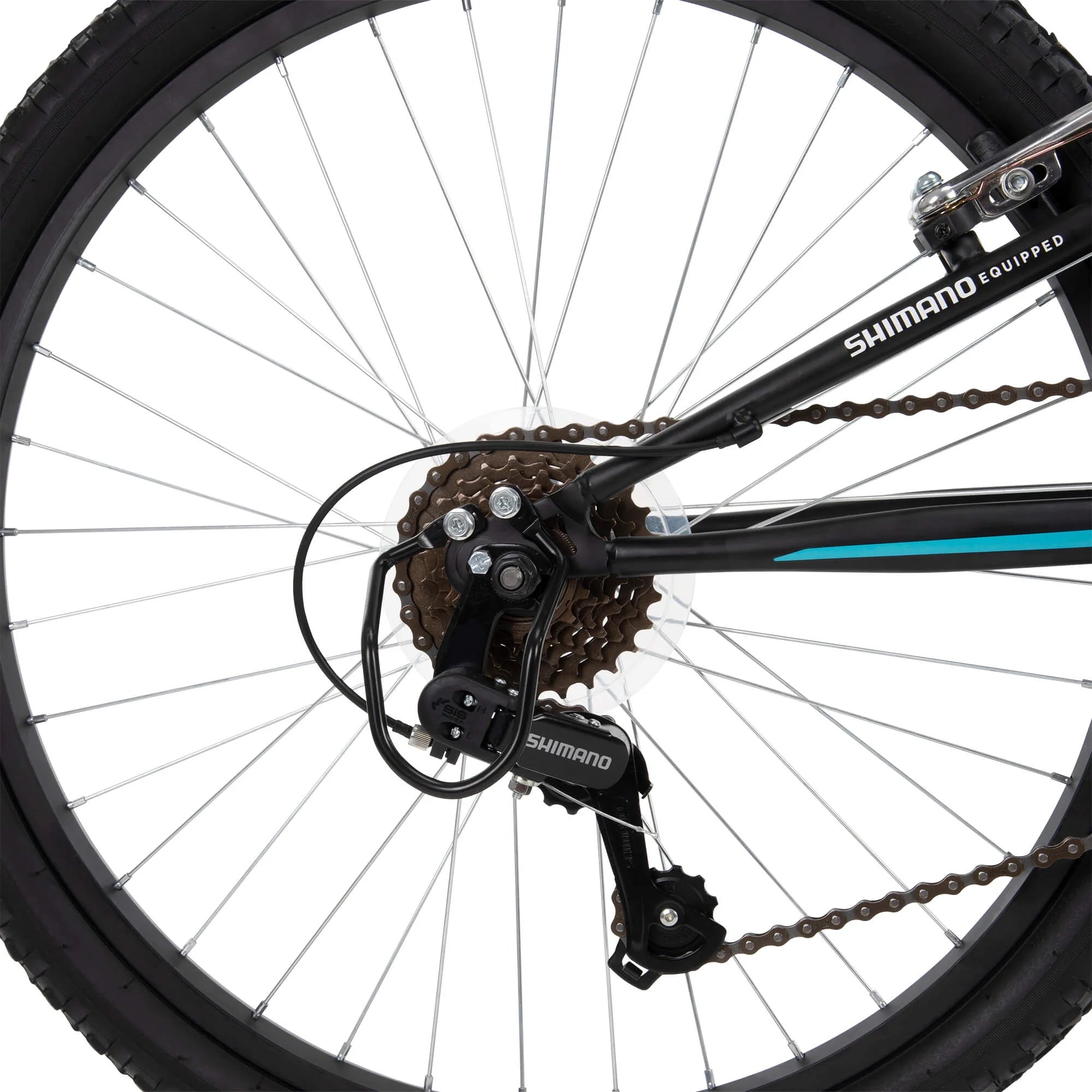 24 Trail Runner Girls Full Suspension Mountain Bikes Teal Blue D137313