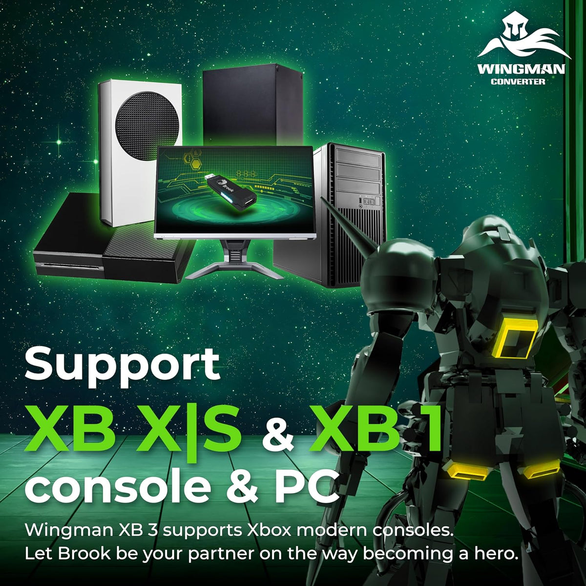 Wireless Adapter for Xbox Series X/S, Xbox One, and PC L1082