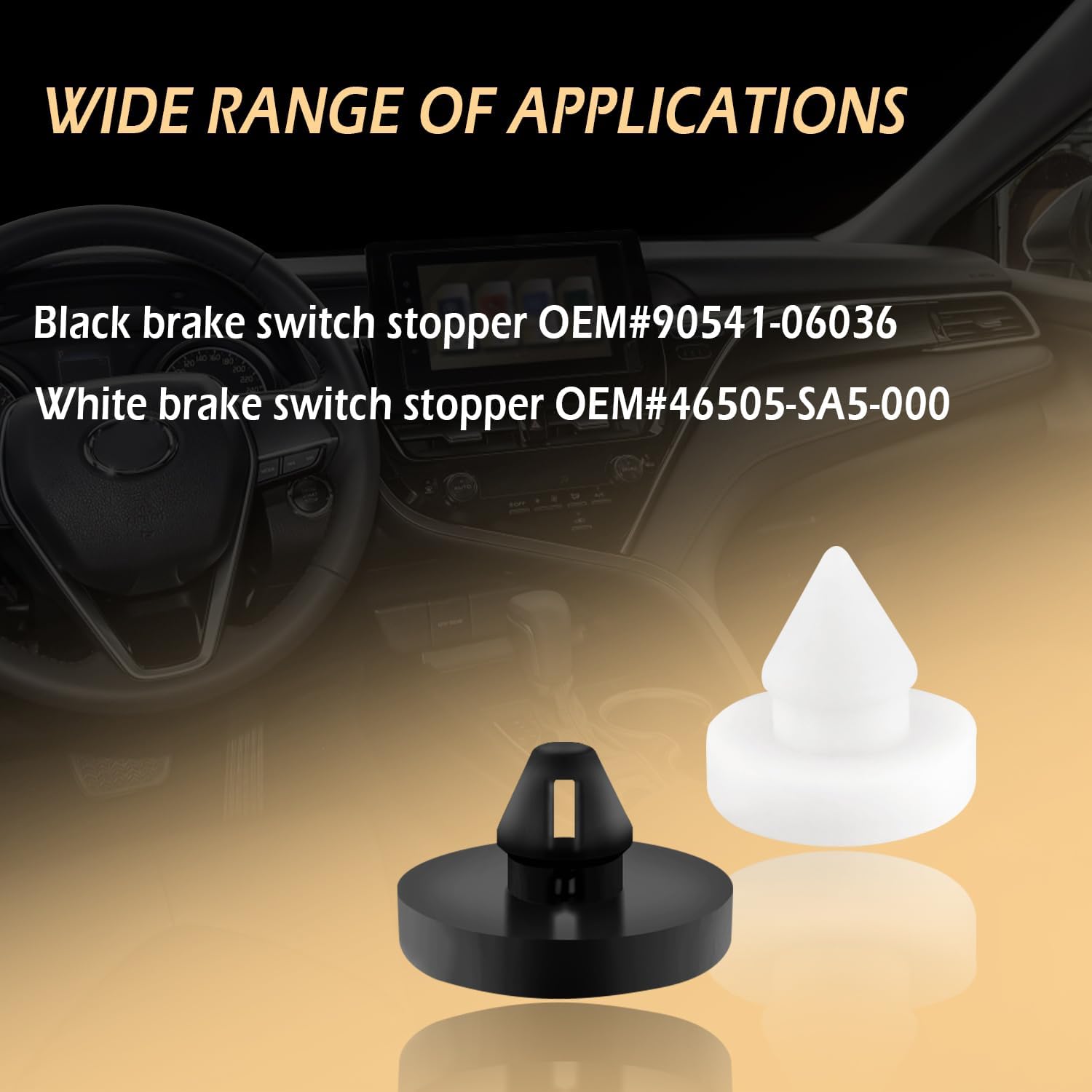 8PCS Rubber Brake Pedal Stop Pad S7099
