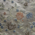 Red Woven Jacquard Floral Heavy Furnishing Fabric 54 inches D501