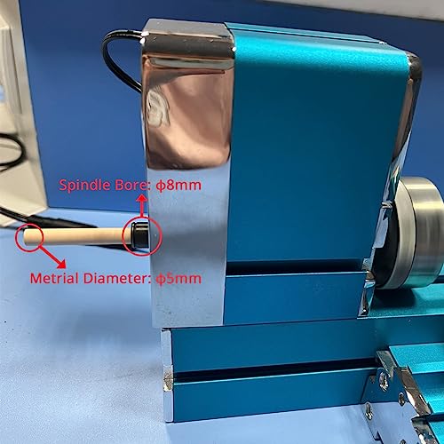 Miniature Metal Lathe - 36W 20000RPM Blue U171