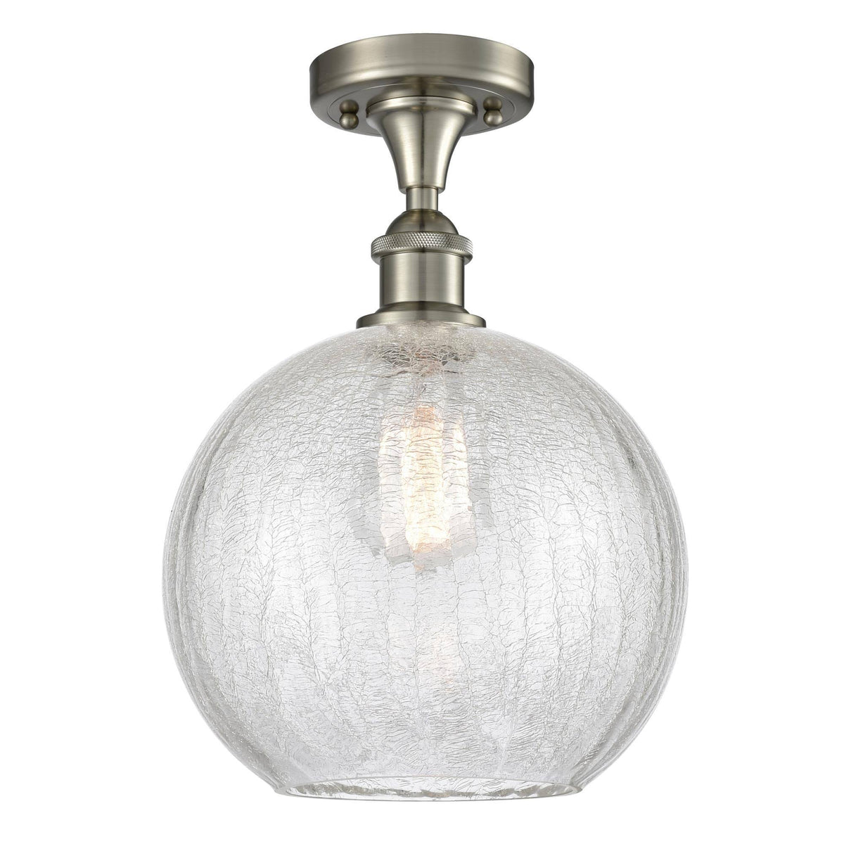 Brushed Satin Nickel Semi-Flush Mount Light Z742
