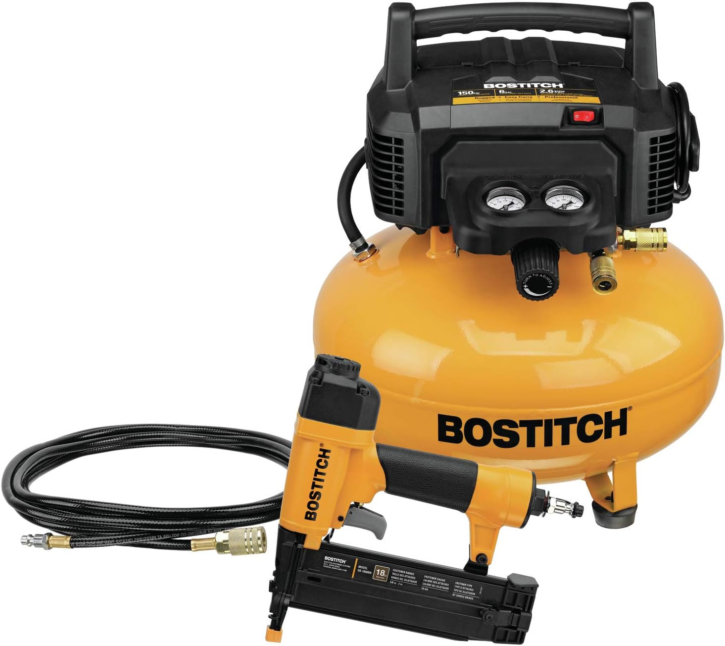 Air Compressor Combo Kit with Brad Nailer B8083
