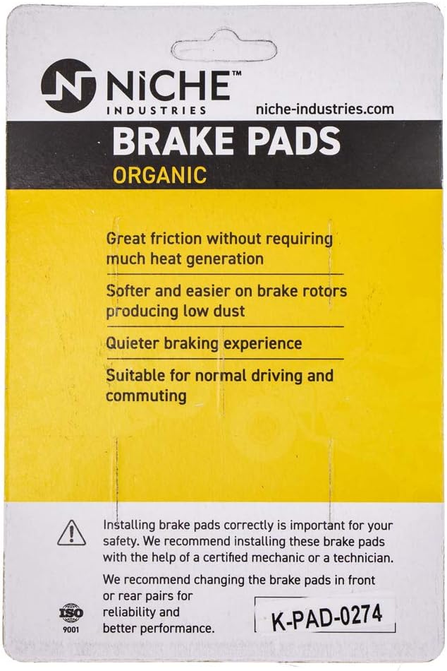 Brake Pad Set Organic Pack of 2 O434