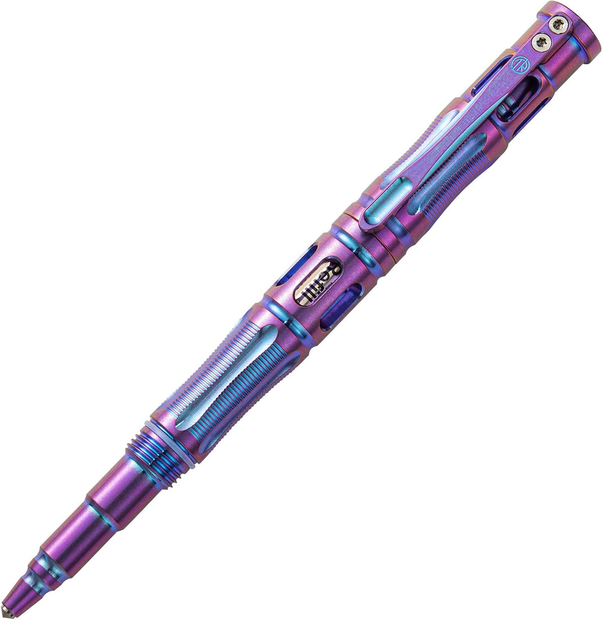 Titanium Self Defense Pen with Glass Breaker, Purple Blue, Pack of 2 H80914