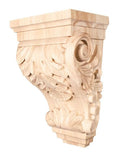 Wide Acanthus Corbel Rubberwood I459