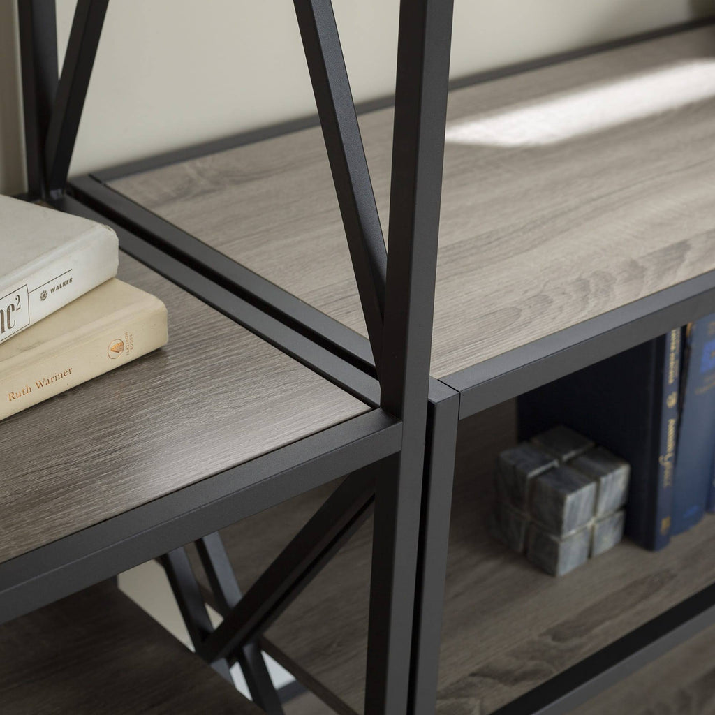 Rustic Industrial 3-Piece Bookcase Set E7880
