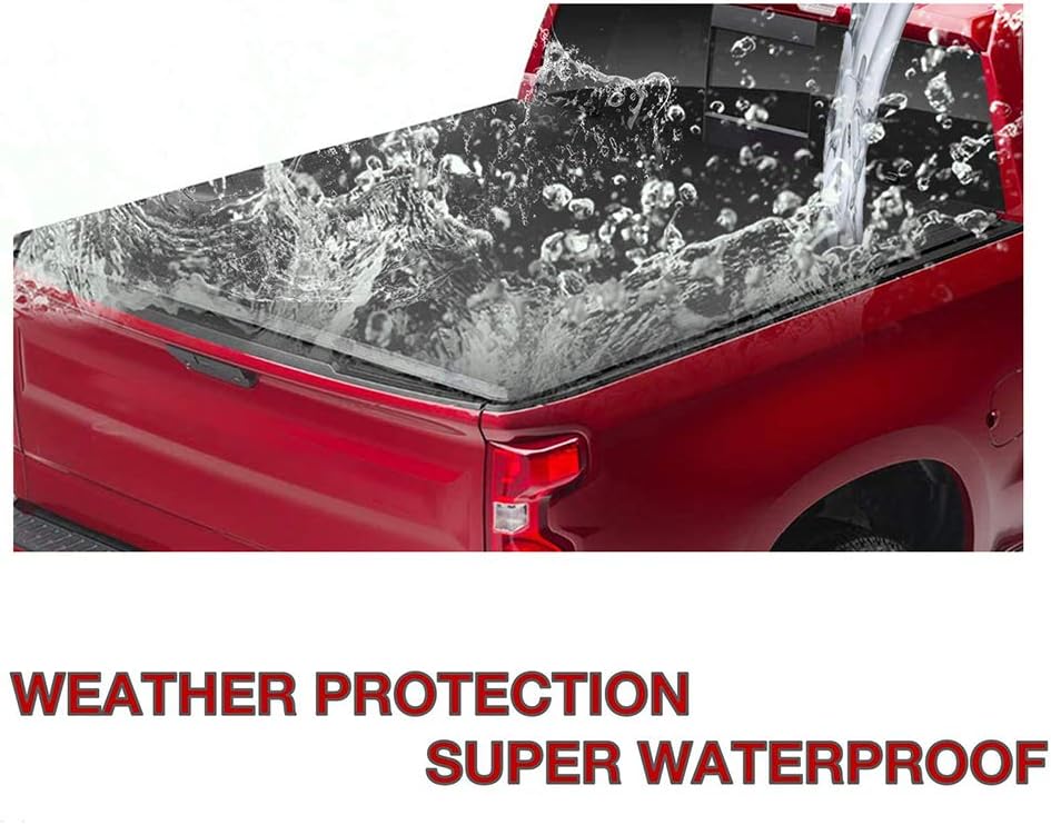 5'5" Hard Fiberglass Quad Fold Truck Bed Tonneau Cover M774