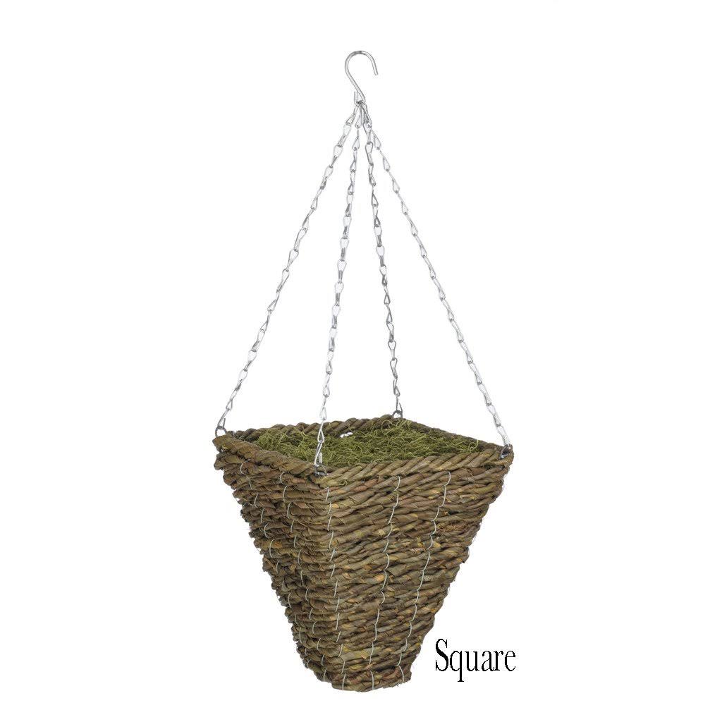 Artificial Hibiscus Hanging Basket Sunset Orange Z612107