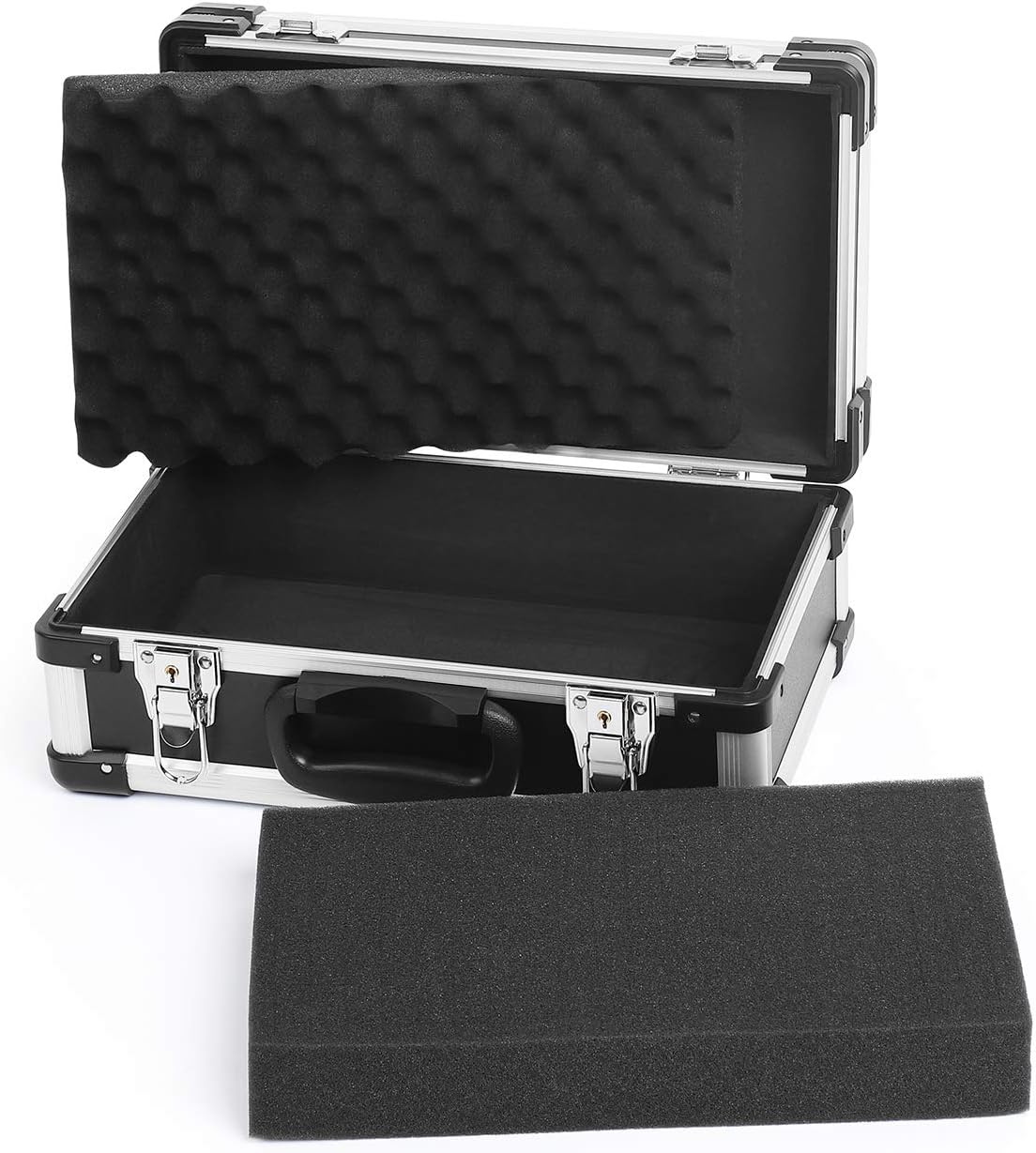 Black Aluminum Hard Case Toolbox Briefcase S936