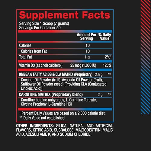Non Stimulant Fat Burner Powder, 50 Servings, 12.34 oz O477