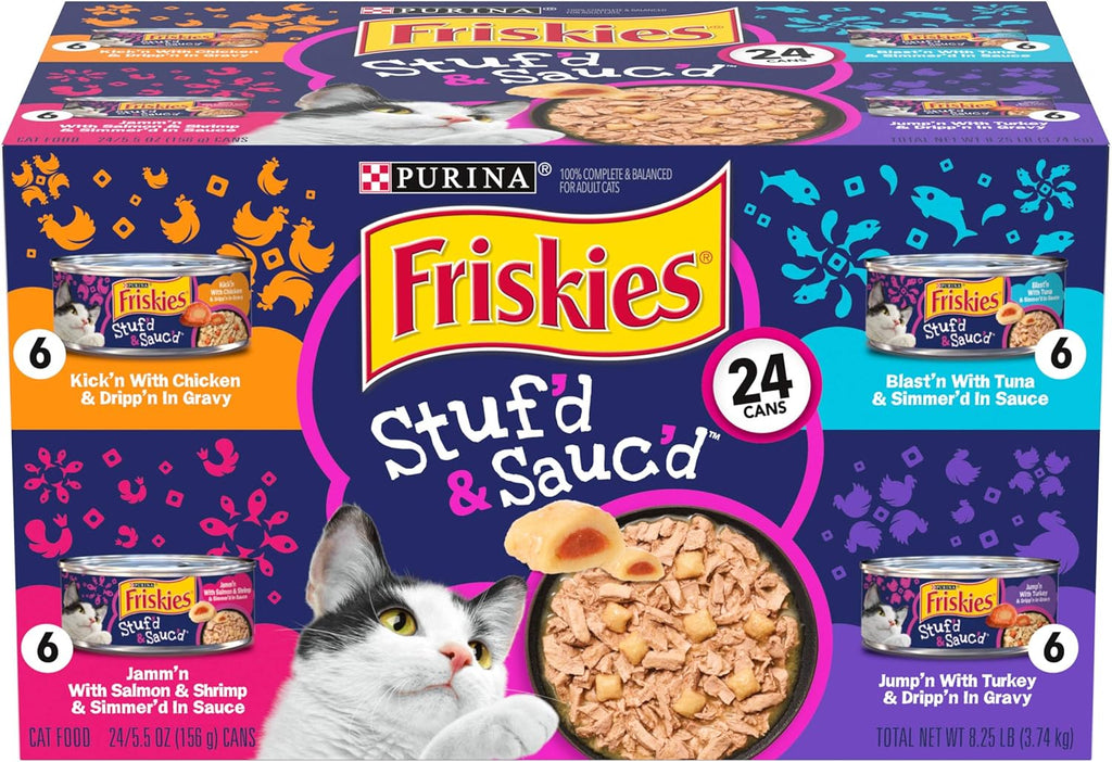 Wet Cat Food Variety Pack, 40 Cans, 5.5 oz. Z654