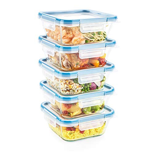 24-Pc Glass Food Storage Container Set with Plastic Lids, BPA-Free J9926