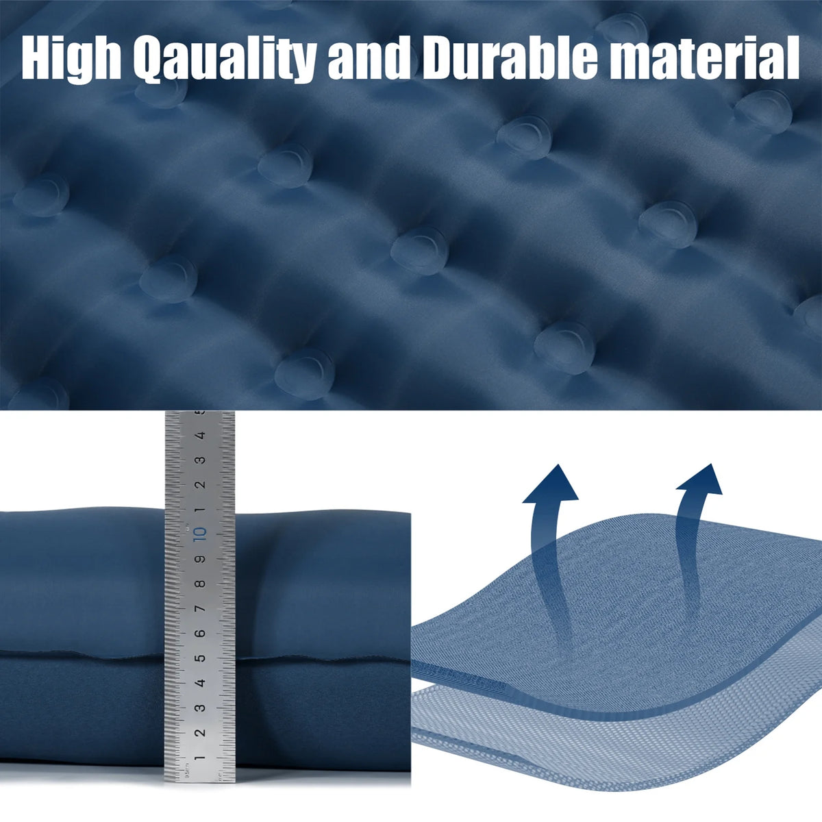 Inflatable Sleeping Pad 4 Inch Thick Air Mattress B81606