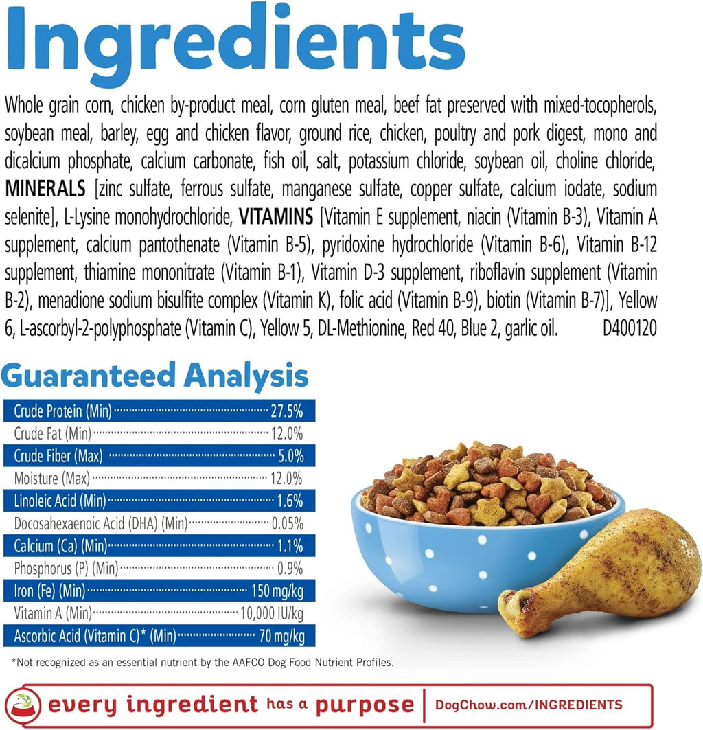 15 lb Bag Dry Puppy Food with Real Chicken E7458