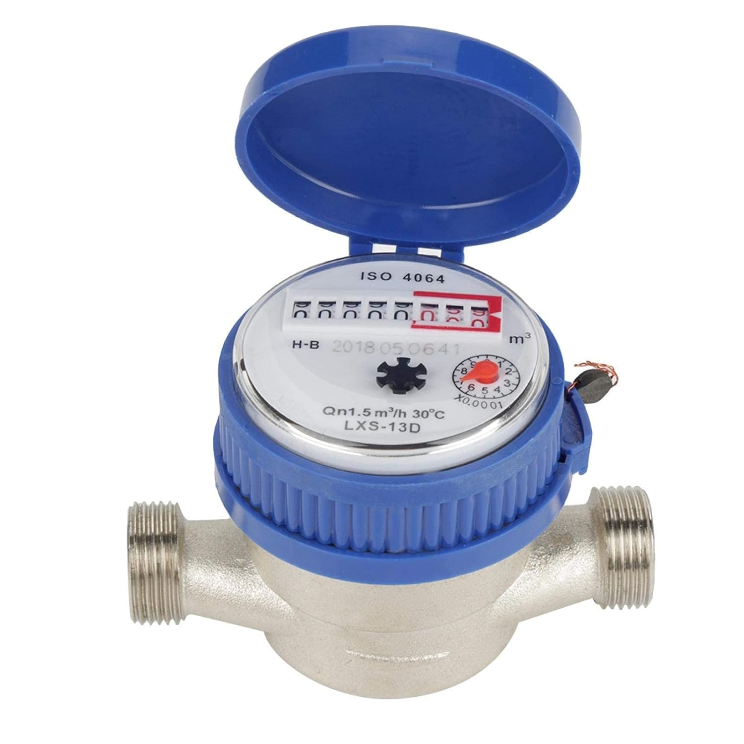 1/2 Inch Plastic Water Flow Meter with Fittings Q135