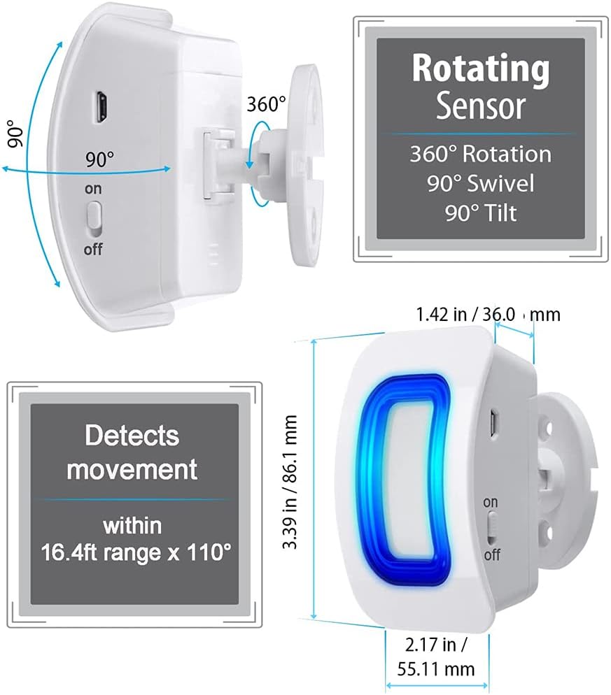 Wireless Motion Sensor Alert Alarm with 3 Receiver 2 Monitor Motion O541