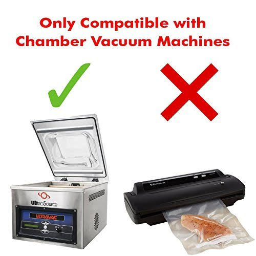 Vacuum Chamber Pouches, 3 mil, 12x22 x 16x22, Pack of 500 E54032