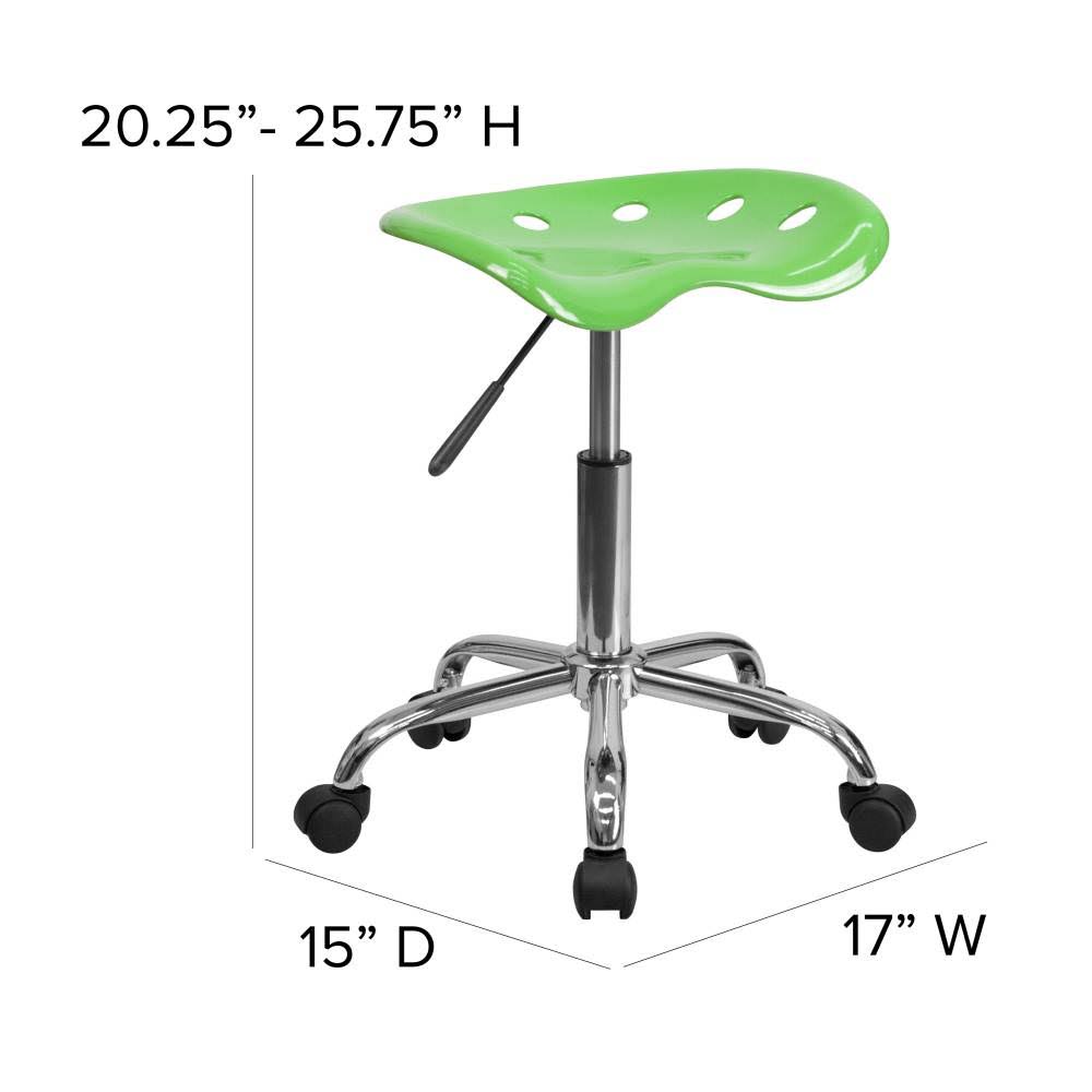 Nautical Blue Tractor Seat Chrome Stool J822207