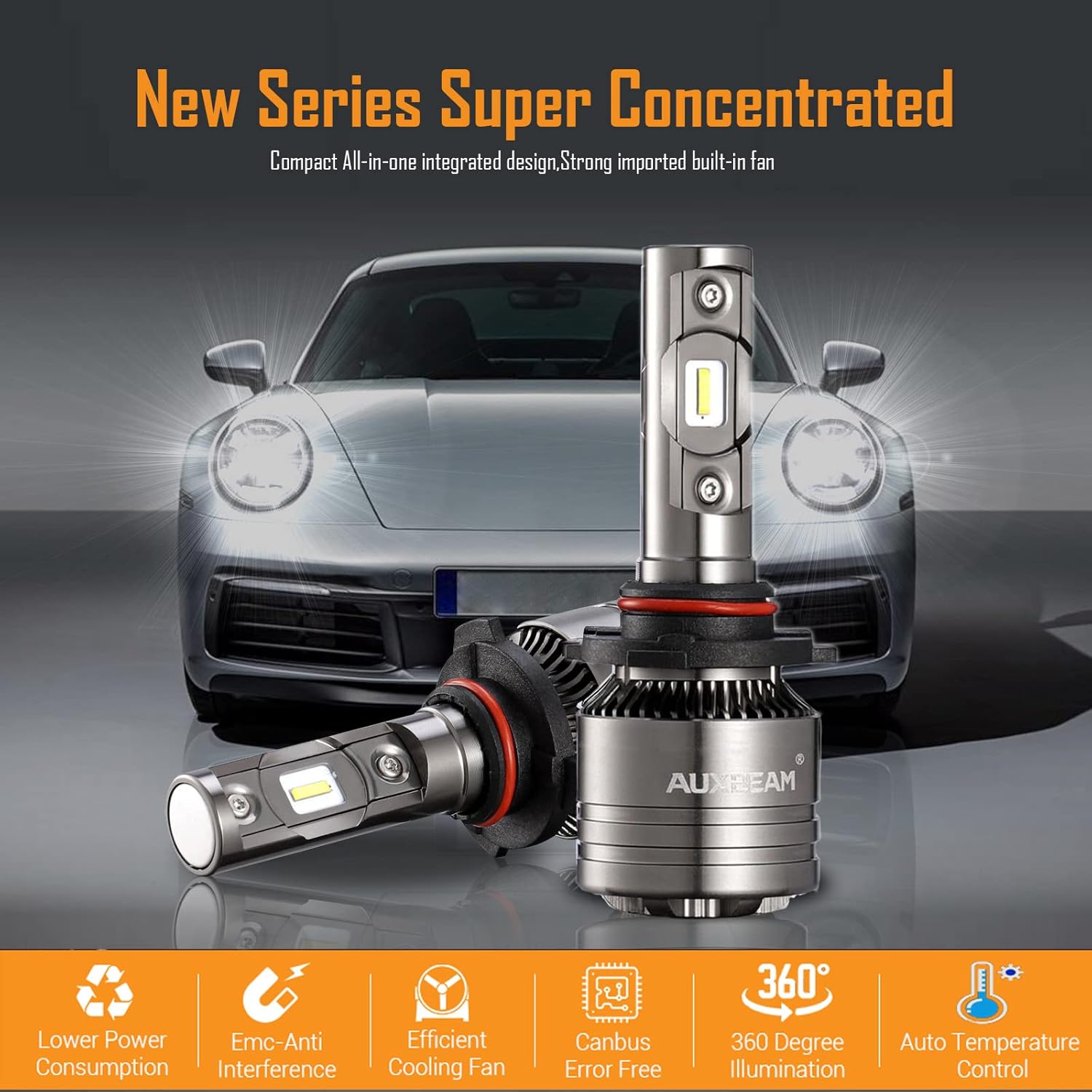 9005 HB3 LED Conversion Kit, 6500K Cool White, Pack of 2 O237