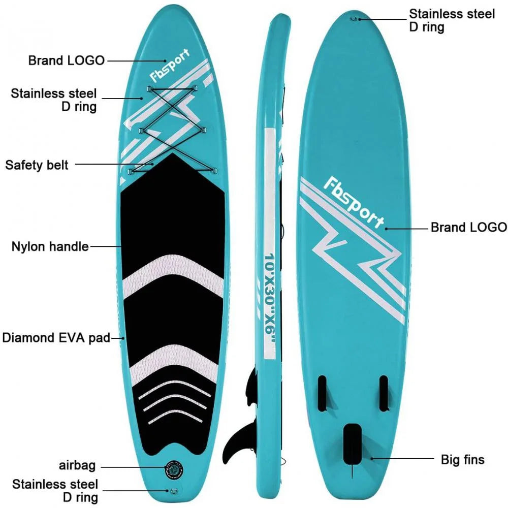 Inflatable Stand Up Paddle Board with Carry Bag, 11'x33"x 6 inches M71842