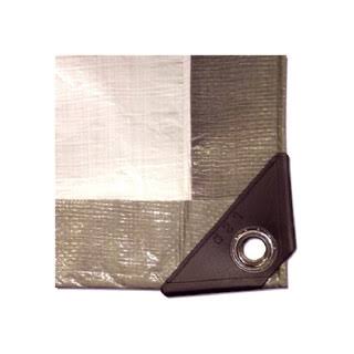 26 ft. x 40 ft. Heavy Duty Gray-White Tarp I82256
