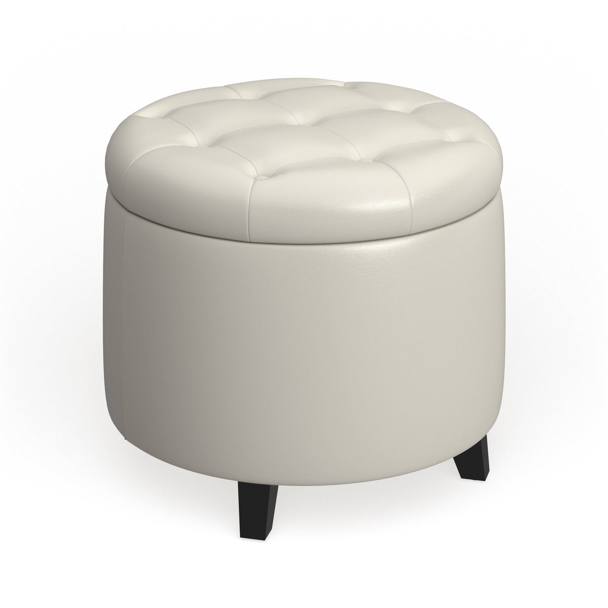 Green Fabric Round Ottoman B25584