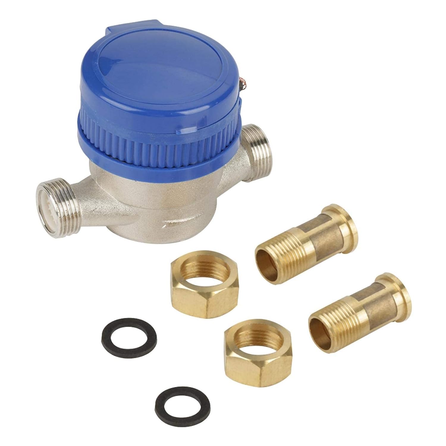 1/2 Inch Plastic Water Flow Meter with Fittings Q135