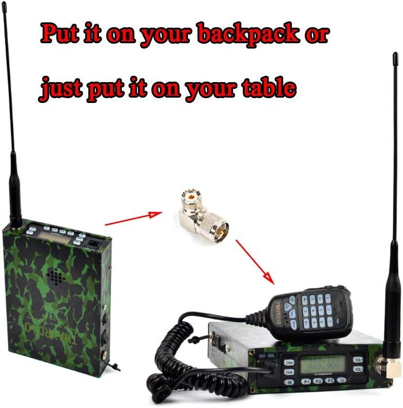 Dual Band VHF UHF Portable Ham Amateur Radio with Programming Cable O153875