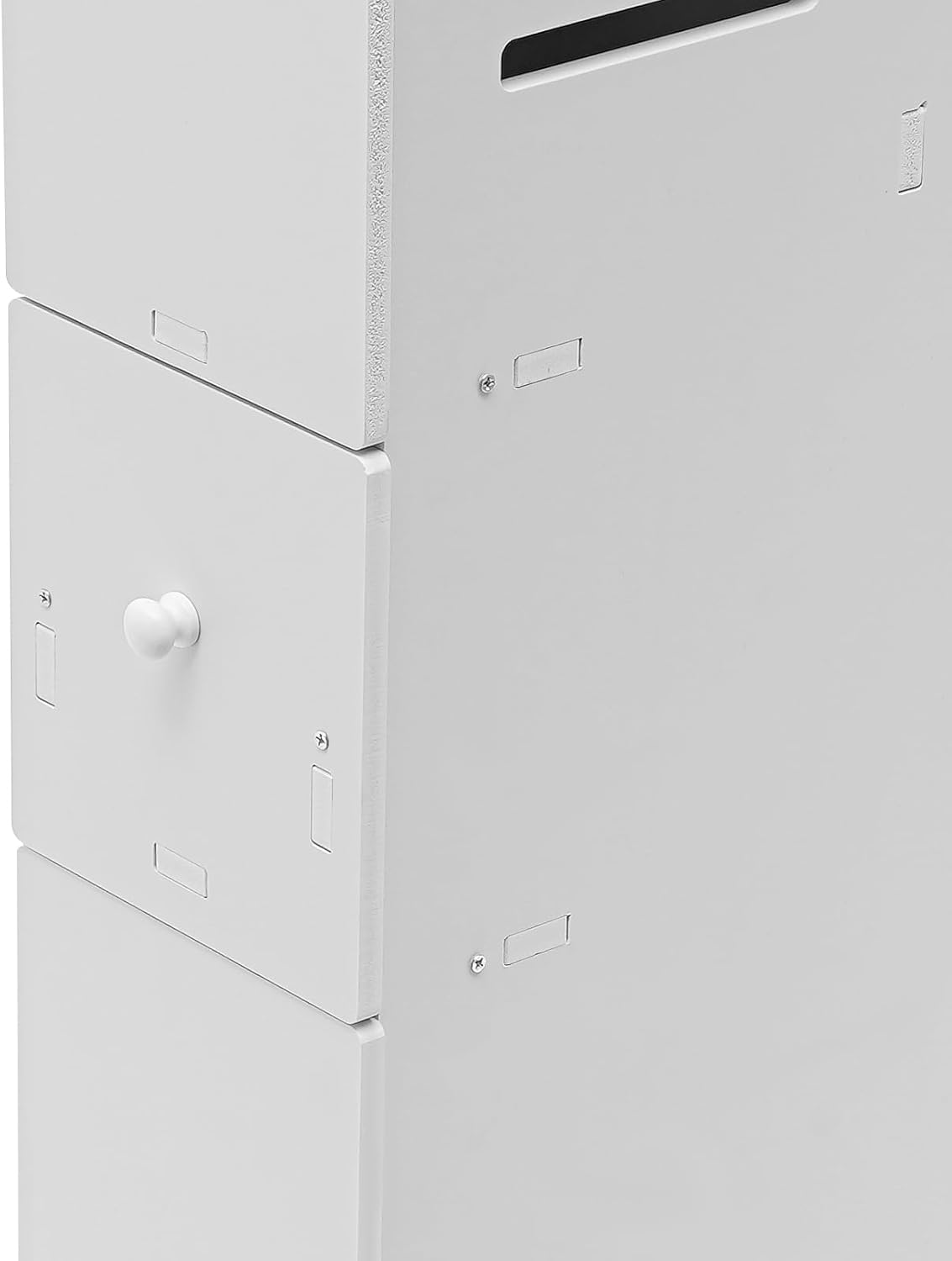 White Slim Rolling Bathroom Storage Cabinet S26323
