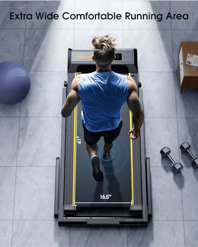 2 in 1 Folding Treadmill, 2.5HP Under Desk Treadmill with Dual LED Display X589910