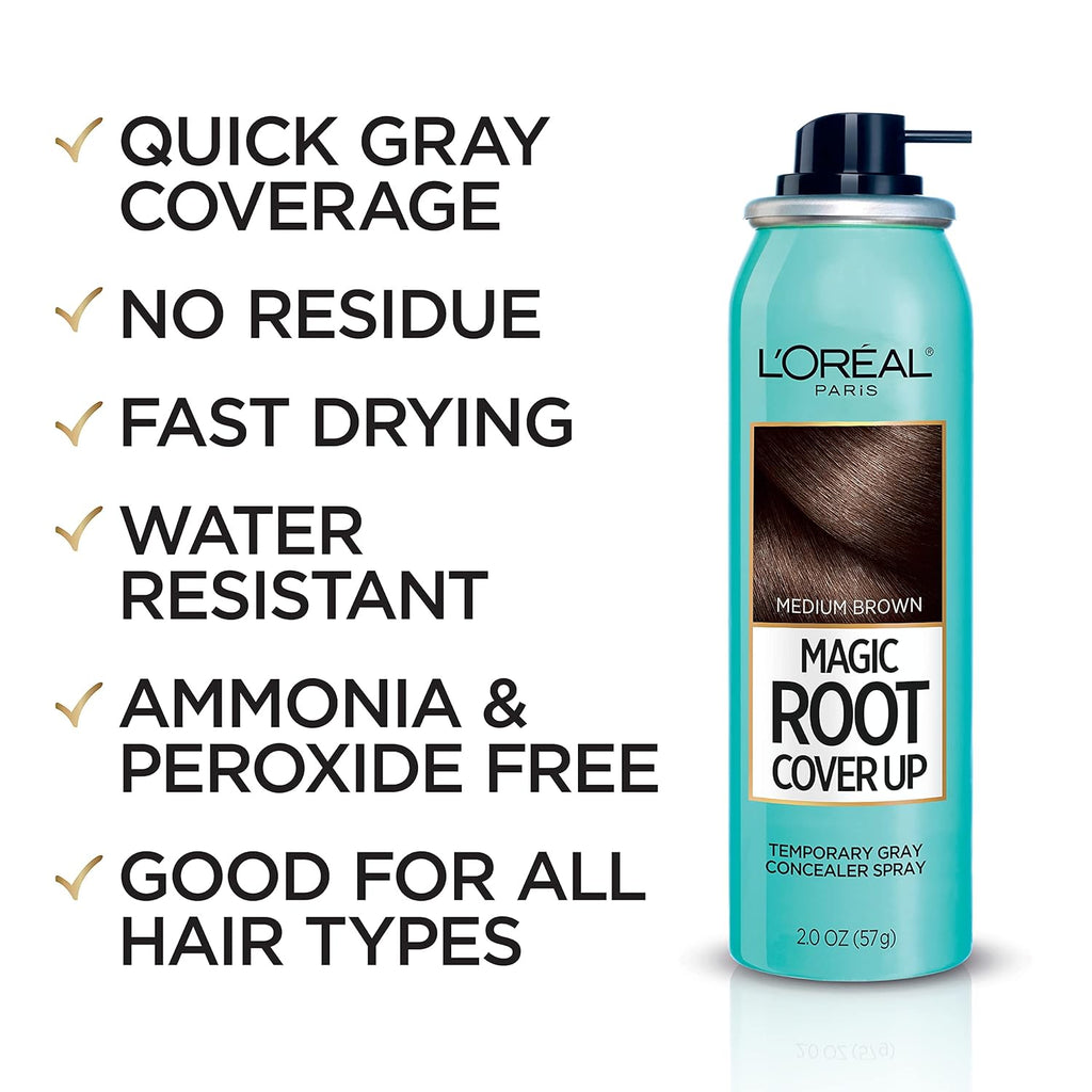 Medium Brown and Dark Brown 2 Oz Gray Concealer Spray L54207