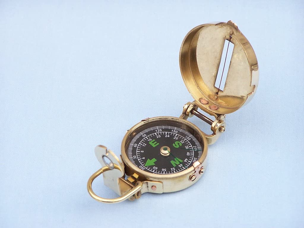 Solid Brass Military Compass 4" Z80819