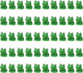 50 Pcs Green Plastic Frog Figurines Miniature Garden Decor B137420