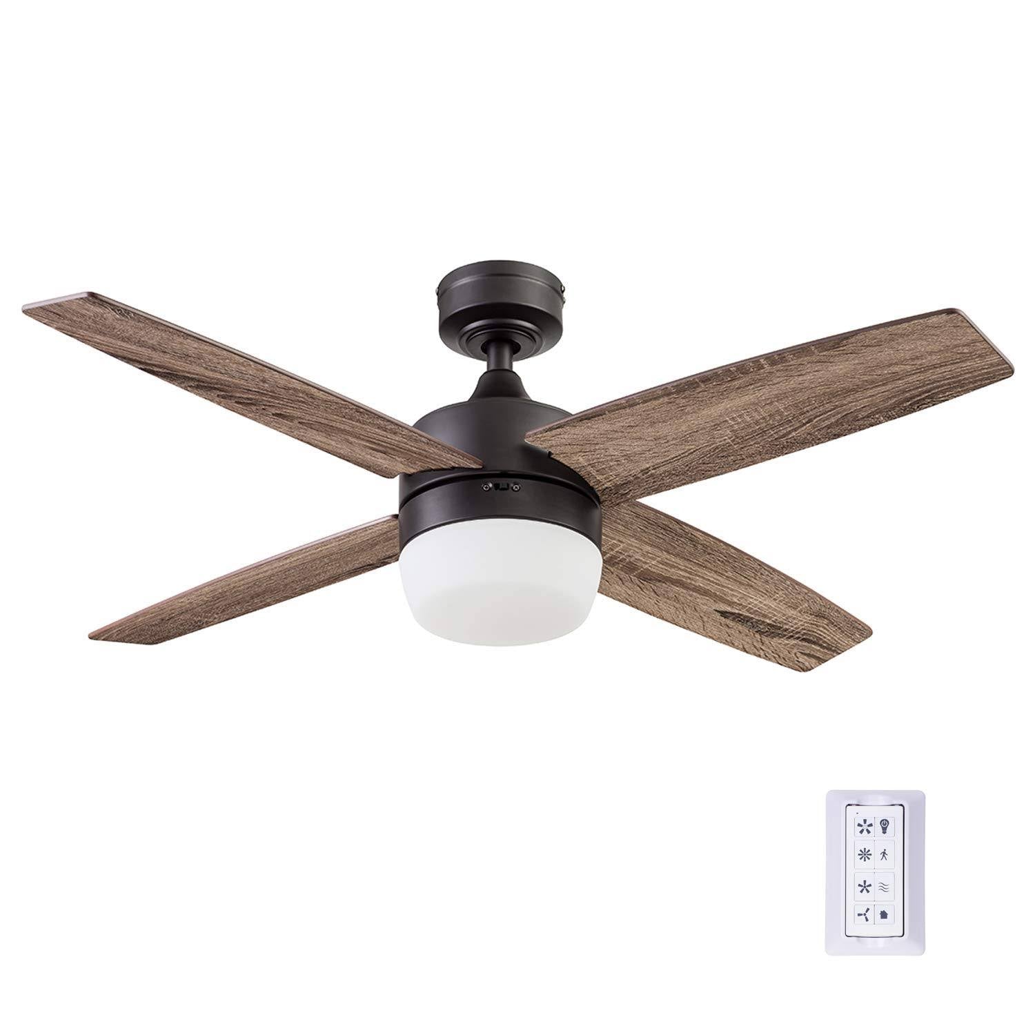 44 inch Espresso Remote Control Ceiling Fan, 4 Blades S777