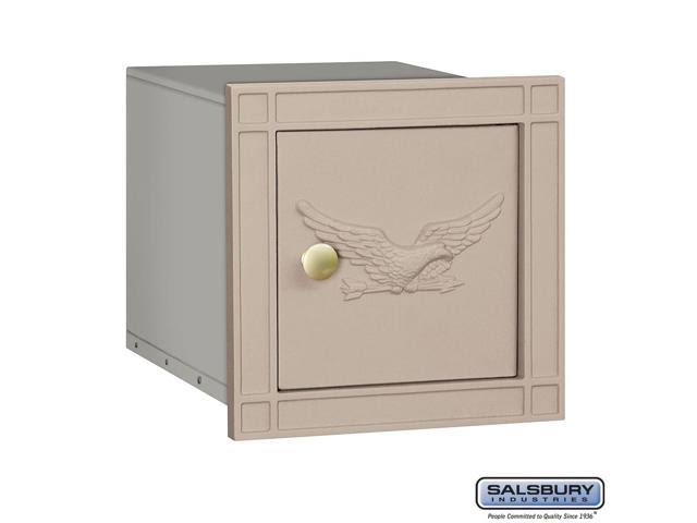 Cast Aluminum Column Mailbox - Non-Locking - Black N326033