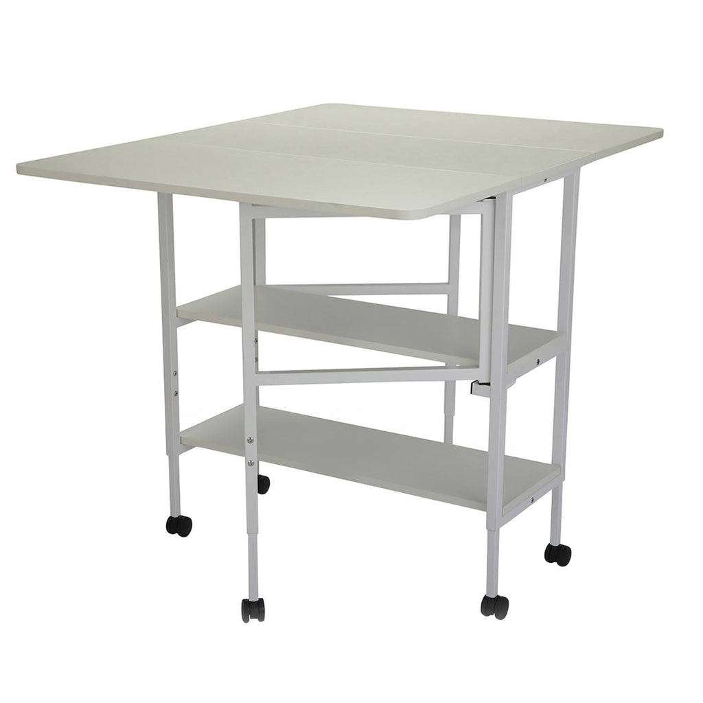 White Height Adjustable Cutting Table G115