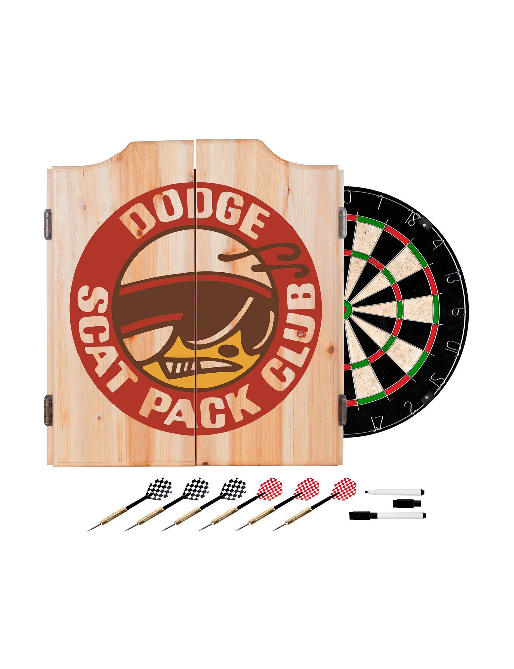 Dart Cabinet Set with Darts and Board Z703